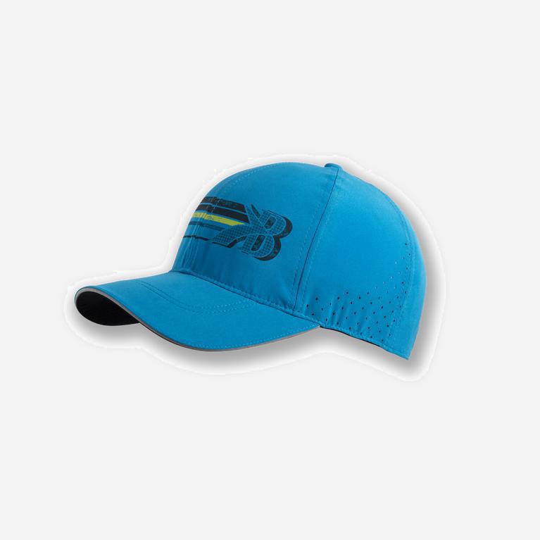 Brooks Sherpa Australia - Women's Running Hat - Electric Blue/Flying B Stripe (538612-LKF)